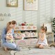 image 2 of AIYAPLAY 3-Tier Toy Organiser Shelf with 9 Storage Boxes for Bedroom Yellow