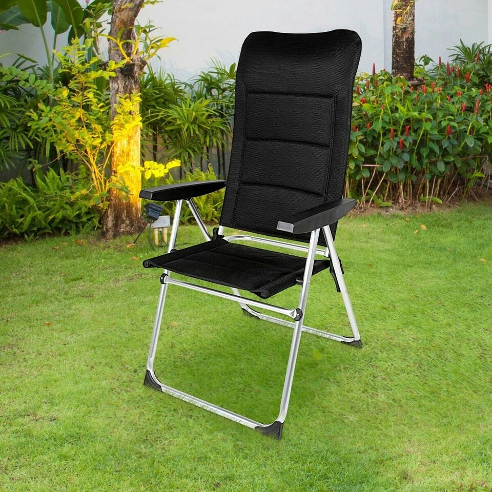 image 1 of Beach Chair Aktive Deluxe Foldable Black 49 x 123 x 67 cm (2 Units) N/A