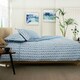image 3 of Small Fish 100% Cotton Duvet Cover Set – Nautical Navy & White Design with Piped Edges White | Blue | Single