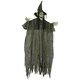 image 1 of Outsunny Voice Activated Halloween Animatronics Hanging Witch, Green