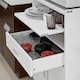 image 10 of SoBuy FSB09-W,Kitchen Trolley with Slide-Out Shelf | White | White | 1