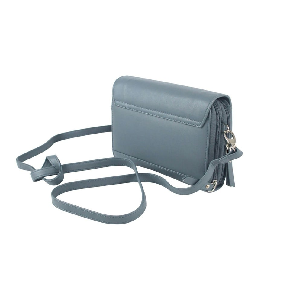 image 1 of Eastern Counties Leather Jaclyn Leather Handbag - Grey - One Size | Grey