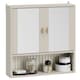 image 1 of Vonhaus Victoria Stone Bathroom Mirror Cabinet Wall Mounted