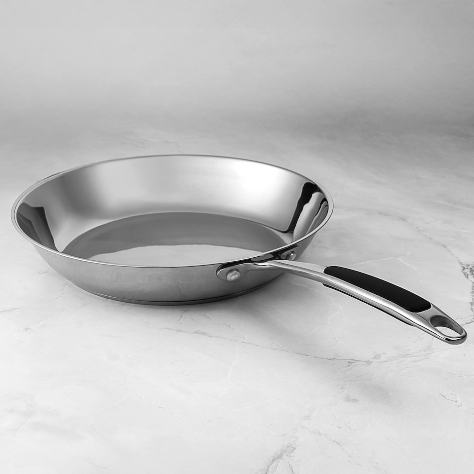 image 1 of Prochef 24 cm Stainless Steel Frying Pan All Hob, Dishwasher & Oven Safe
