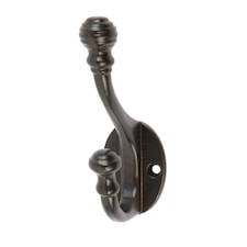 Hammer & Tongs Ball End Hat & Coat Hook - W30mm x H95mm - Black