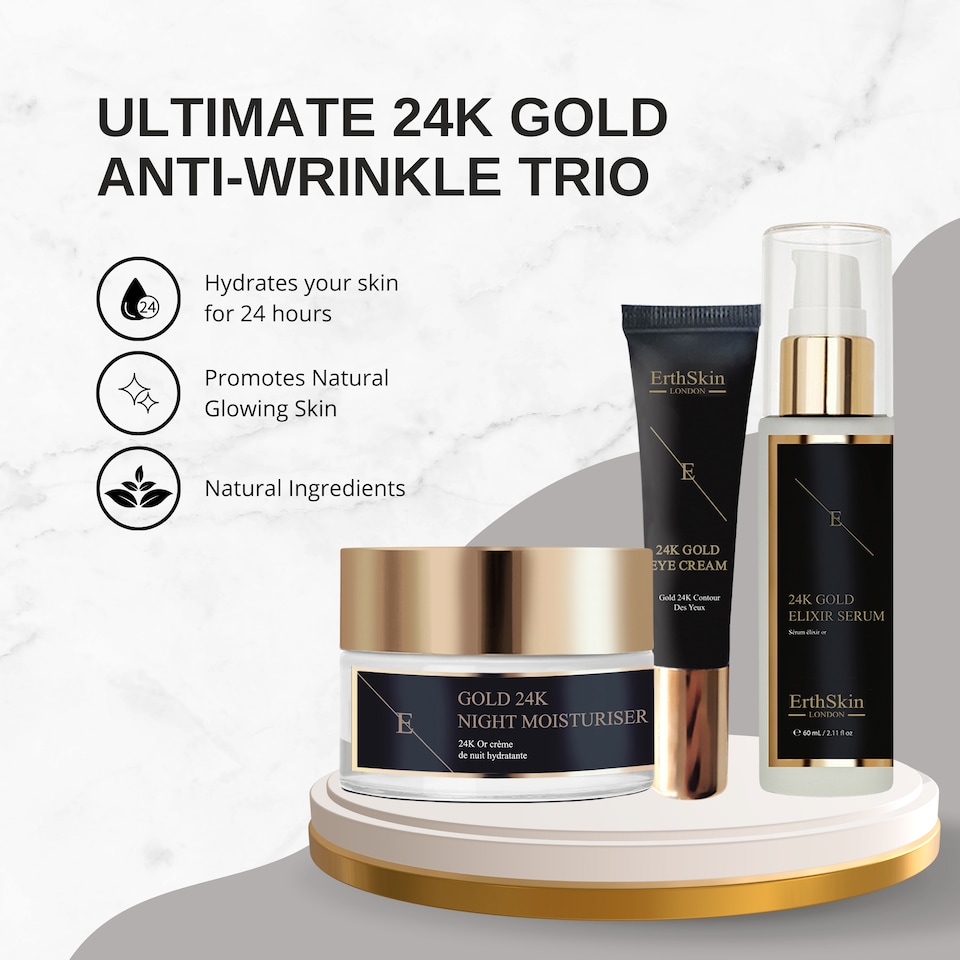 image 1 of Erth Skin London 24K Golden Age Overnight Renewal System