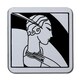 image 1 of Art Deco Woman (Coaster)