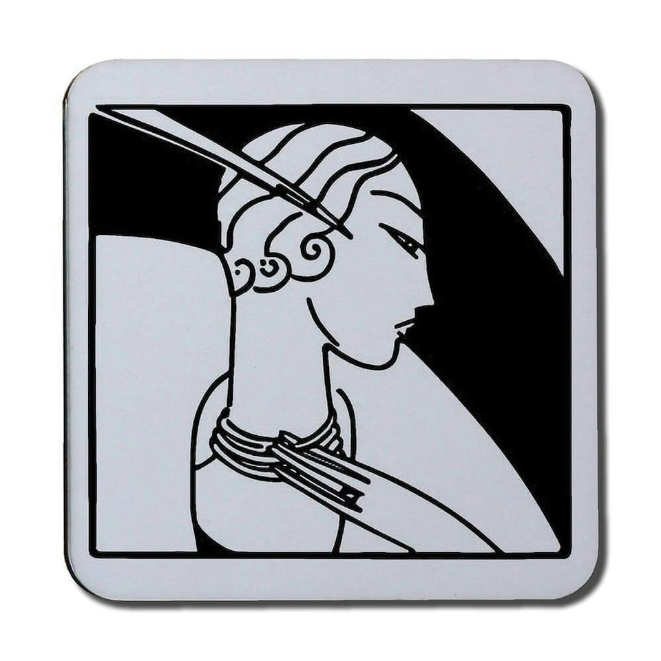 image 1 of Art Deco Woman (Coaster)
