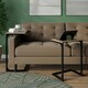 image 8 of 2 pc C-Shaped Nesting Side Tables White | Unit Colour: White