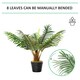 image 6 of Outsunny 60cm Artificial Palm Tree Decorative Plant 8 Leaves with Nursery Pot, Fake Tropical Tree for Indoor Outdoor Decor, Green