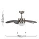 image 6 of ValueLights Typhoon 30 Inch Ceiling Fan with Light and Bulbs
