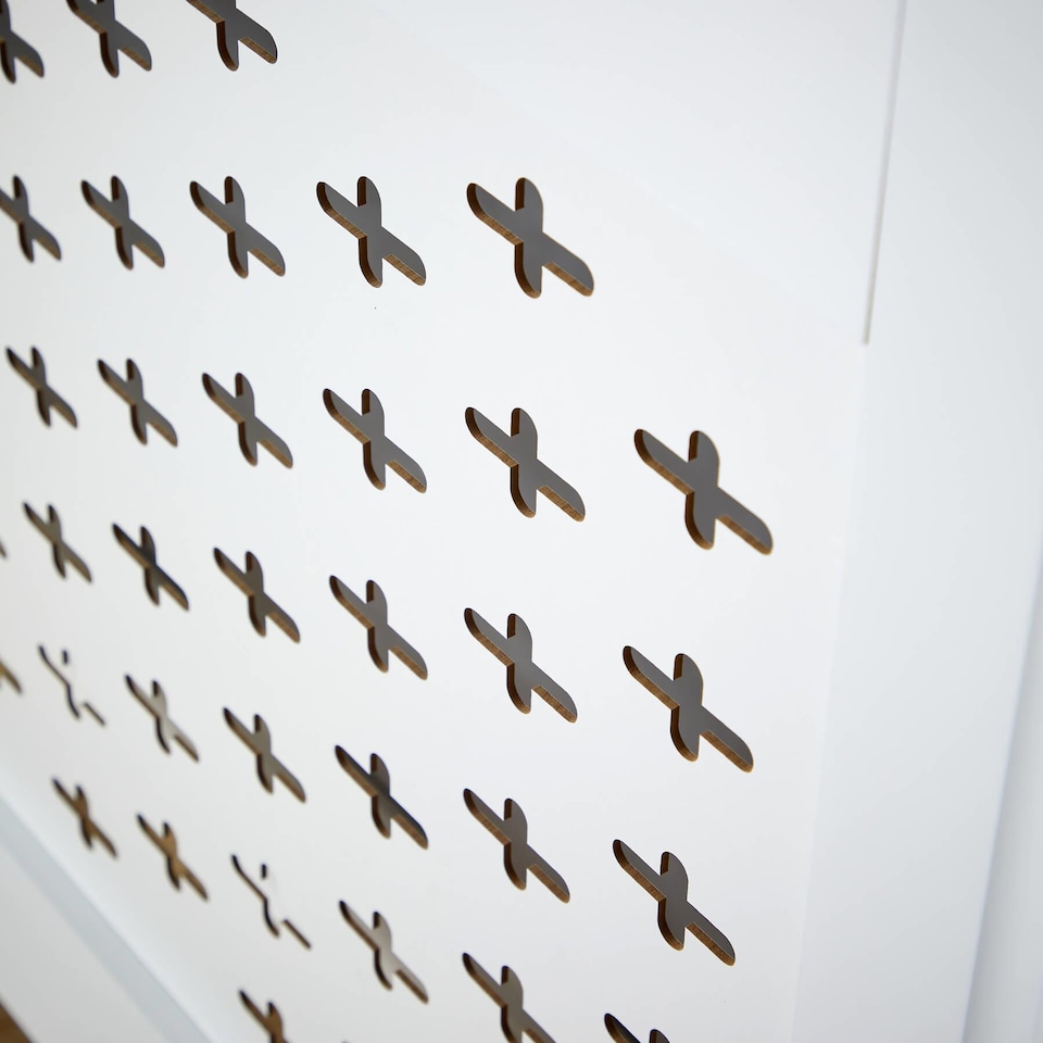 image 1 of Medium Radiator Cover MDF Wooden Home Decorative Modern Design | White