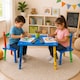 image 3 of Childrens Wooden Crayon Table and Chairs Set Kids Room Furniture