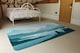 image 3 of Abstract Mountain Landscape Designer Rug | Multi