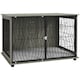 image 1 of PawHut Dog Crate Furniture End Table w/ Cushion for Extra Large Dogs