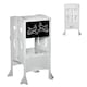 image 1 of HOMCOM Kids Step Stool Toddler Kitchen Stool with Blackboard Lockable Handrail Grey