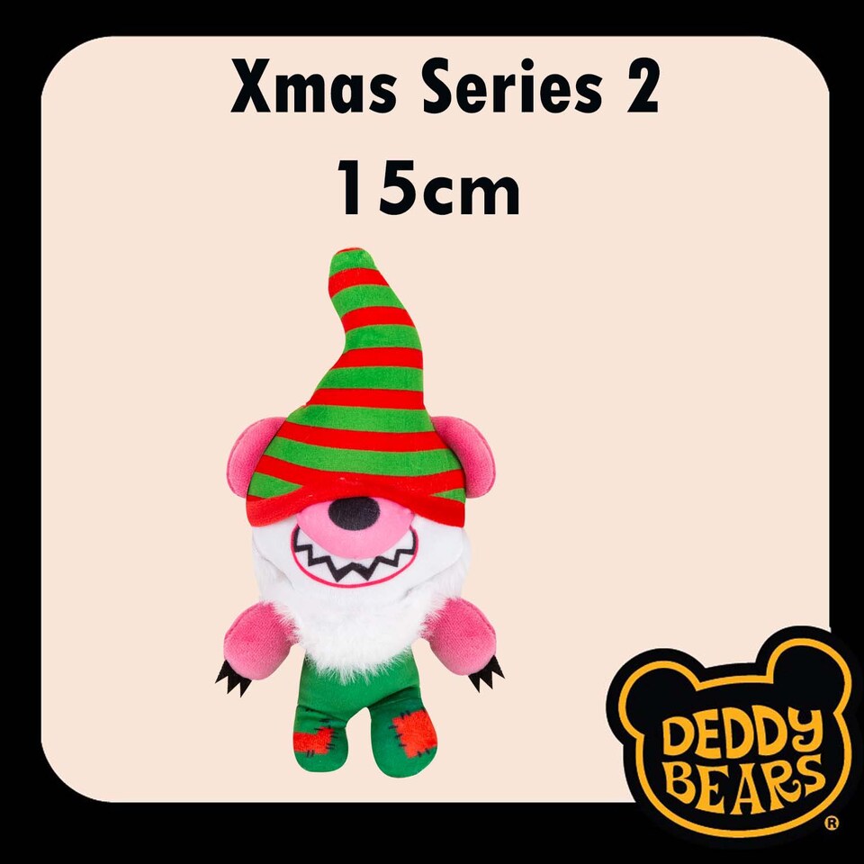 image 1 of PMS Deddy Bears Gnomer Plush Toy 14 x 15 x 8 cm in Coffin Box, Green