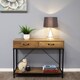 image 7 of Willis Satin Nickel Glass Table Lamp Grey
