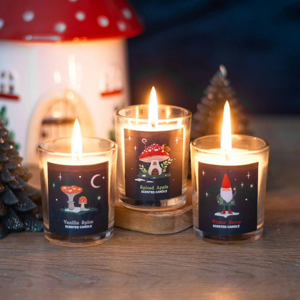 image 1 of Gnome Sweet Gnome Jar Candle Trio
