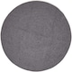 image 2 of Homescapes Grey and Black Melange Braided Rug - 150 cm Round | Grey | 150 cm Round