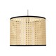 image 2 of Set of 2 Woven - 25cm Wicker Easy Fit Pendant Shades | Brown | Black | Medium | 2