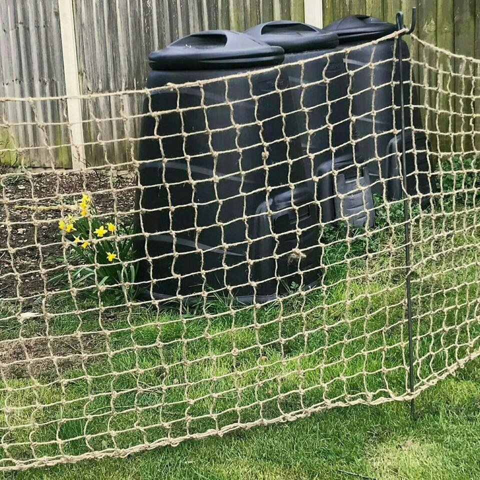 image 1 of True Products Jute Heavy Duty Pea Bean Netting For Climbing Plants 50mm 1m x 5m