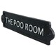image 6 of The Poo Room Toilet Cast Iron Sign Plaque Wall Door House Cafe Shop Pub Bar