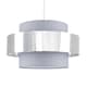 image 1 of ValueLights Matildo Grey Chrome Ceiling Pendant Shade | Grey