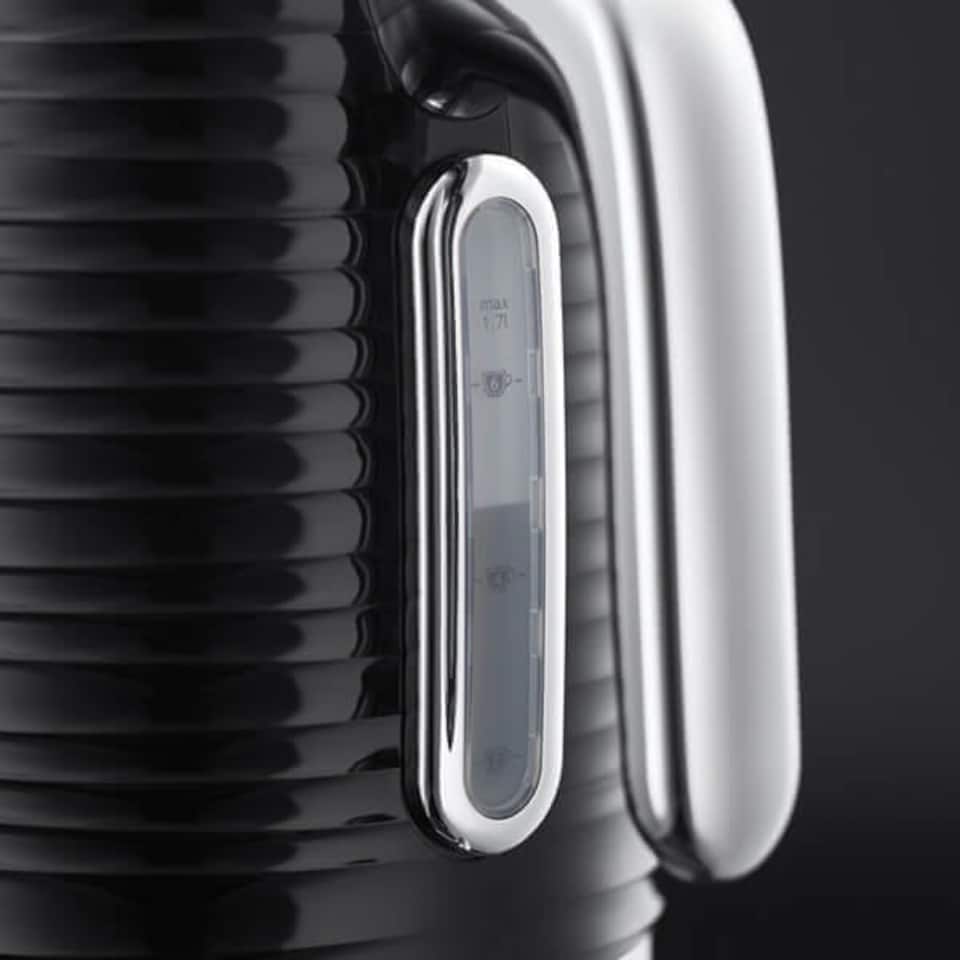 image 1 of Russell Hobbs Inspire Kettle & 4 Slice Toaster Set Black