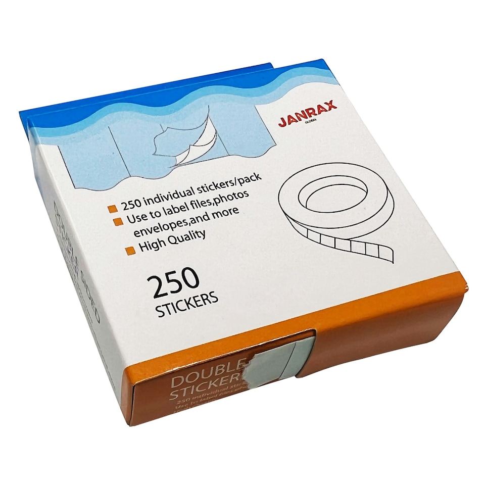 image 1 of Pack of 2500 Janrax Mounting Squares - Double Sided Stickers