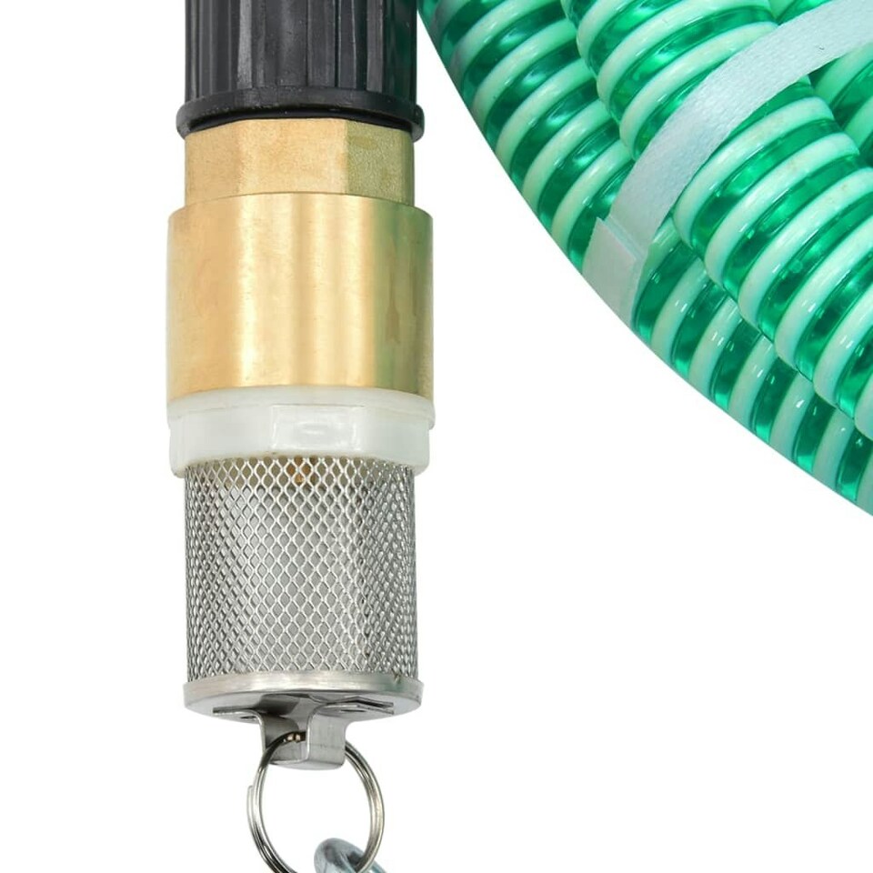 Suction Hose with Brass Connectors Green 1.1" 5 m PVC Tesco Groceries