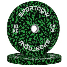 SPORTNOW Olympic Weight Plates with 5cm Holes, for Weight Lifting, 2 x 20kg 