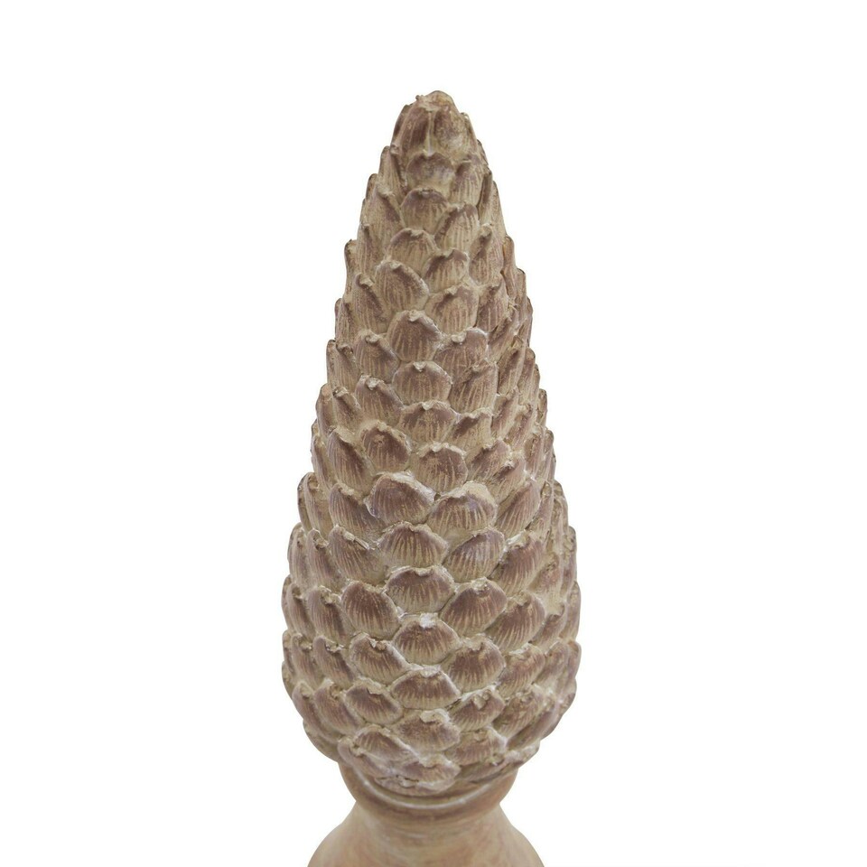 image 1 of Hill Interiors Pinecone Sculpture - Brown - 26cm x 6cm x 6cm