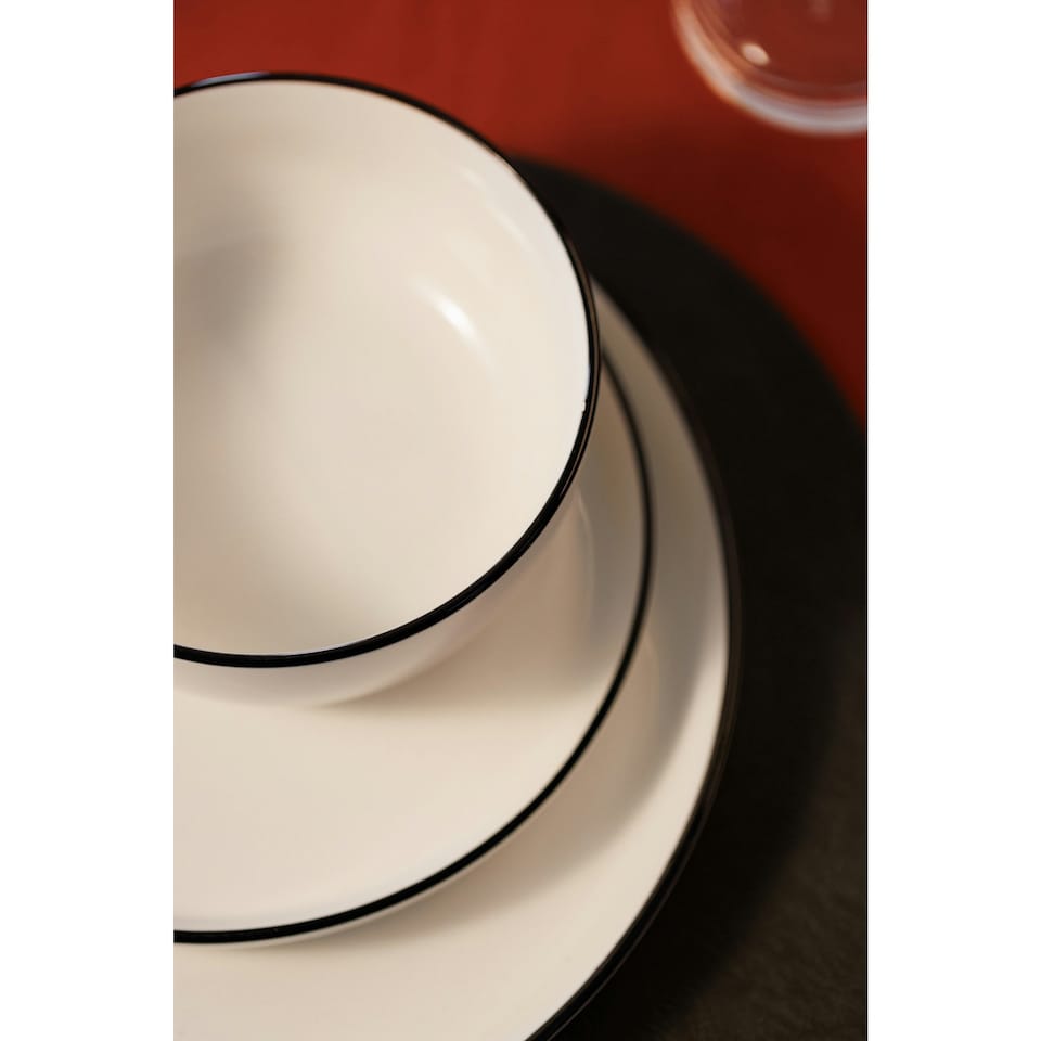 image 1 of Mikasa Dinner Set White Porcelain 12 Piece