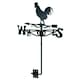 image 1 of Cockerel Chicken Hen Weather Vane Vain Wall Mount House Roof Pressed Steel