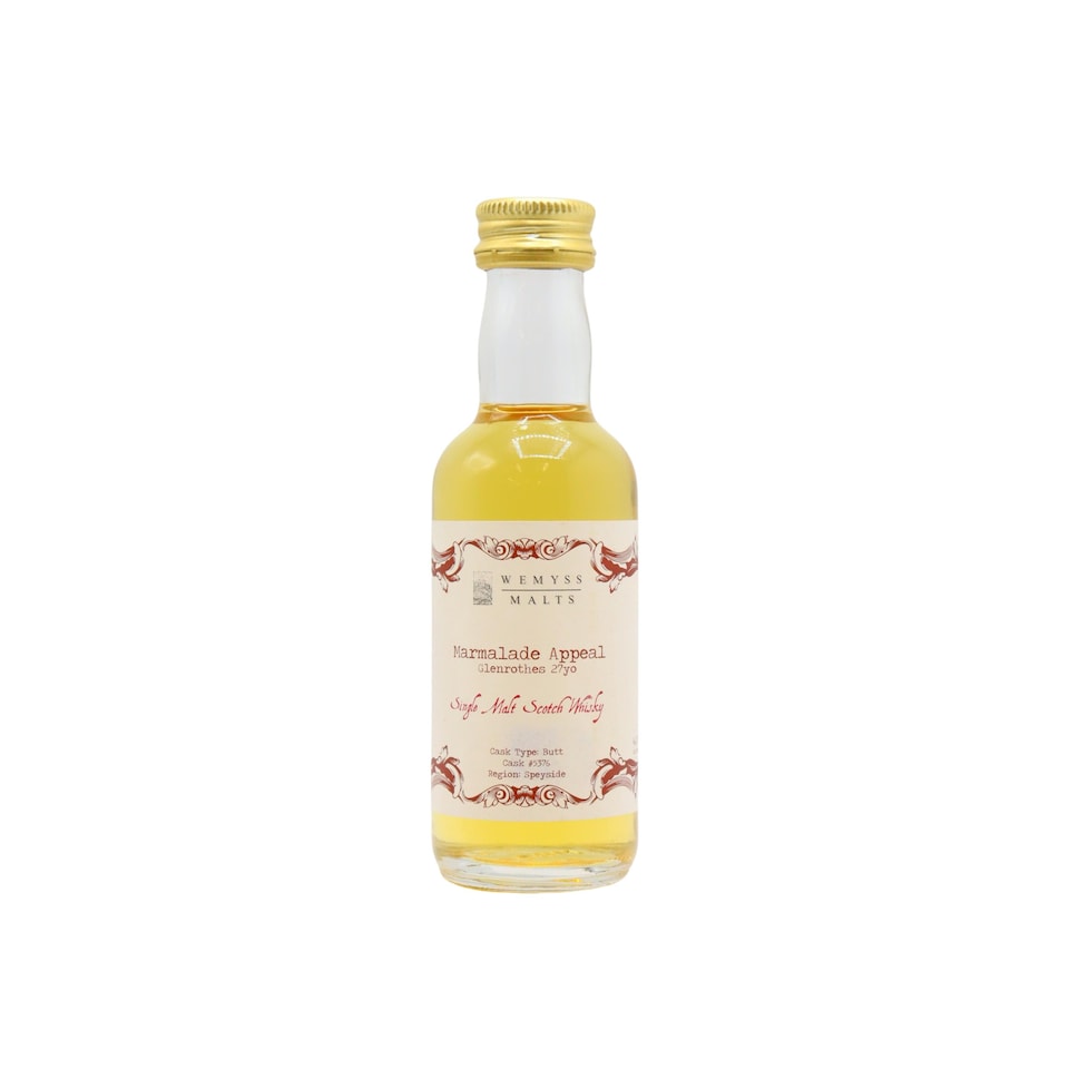 Glenrothes - Wemyss Malts - Marmalade Appeal 27 year old Whisky Miniature