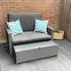 image 4 of Oasis 2 Seater Garden Patio Outdoor Rattan Furniture Sofa Sun Lounger Daybed