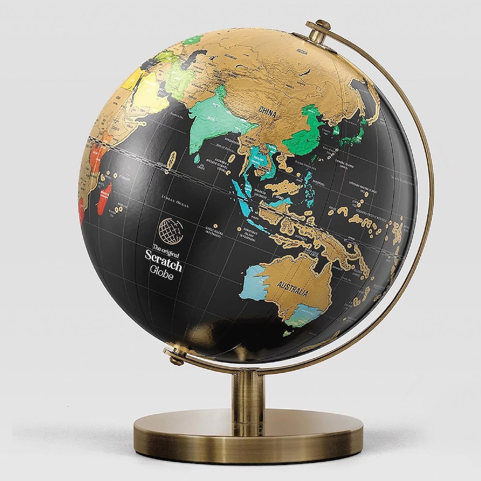image 1 of Suck UK World Scratch Globe - Travel Adventure Decor