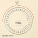 image 3 of 360 Degree 10cm School Transparent Plastic Protractor Ruler