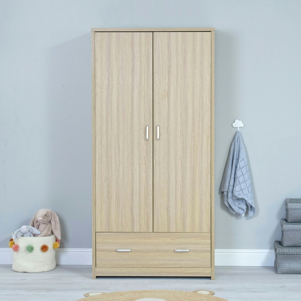 image 1 of Babymore Veni 3 Piece Room Set - Oak