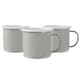 image 1 of Argon Tableware Coloured Enamel Mugs - 375ml - Grey - Pack of 6 Grey