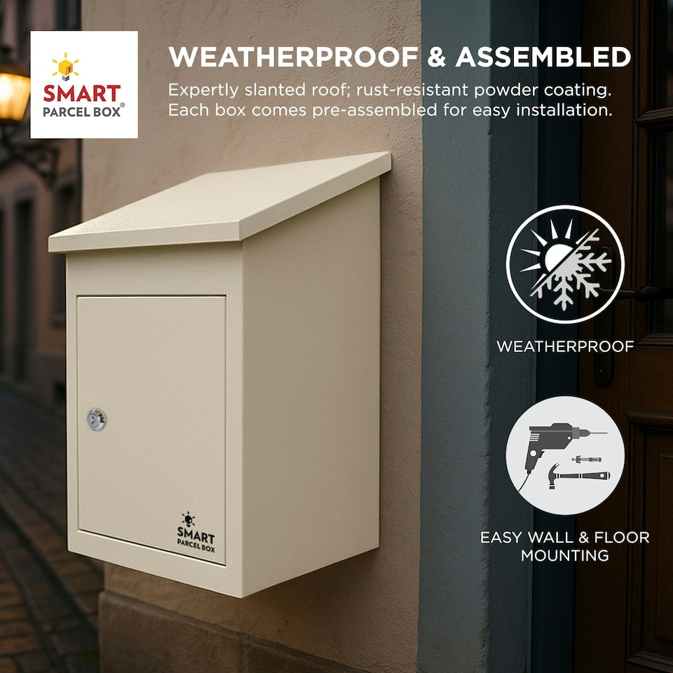 image 1 of SMART PARCEL BOX® Medium Front Access Cream