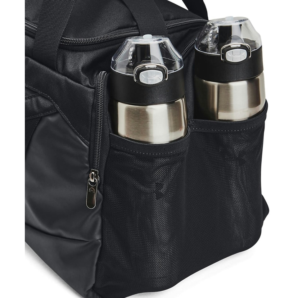 image 1 of Under Armour Undeniable 5.0 Duffle Bag - Black/Metallic Silver - 14.1in x 29.5in x 14.5in | Black | One Size
