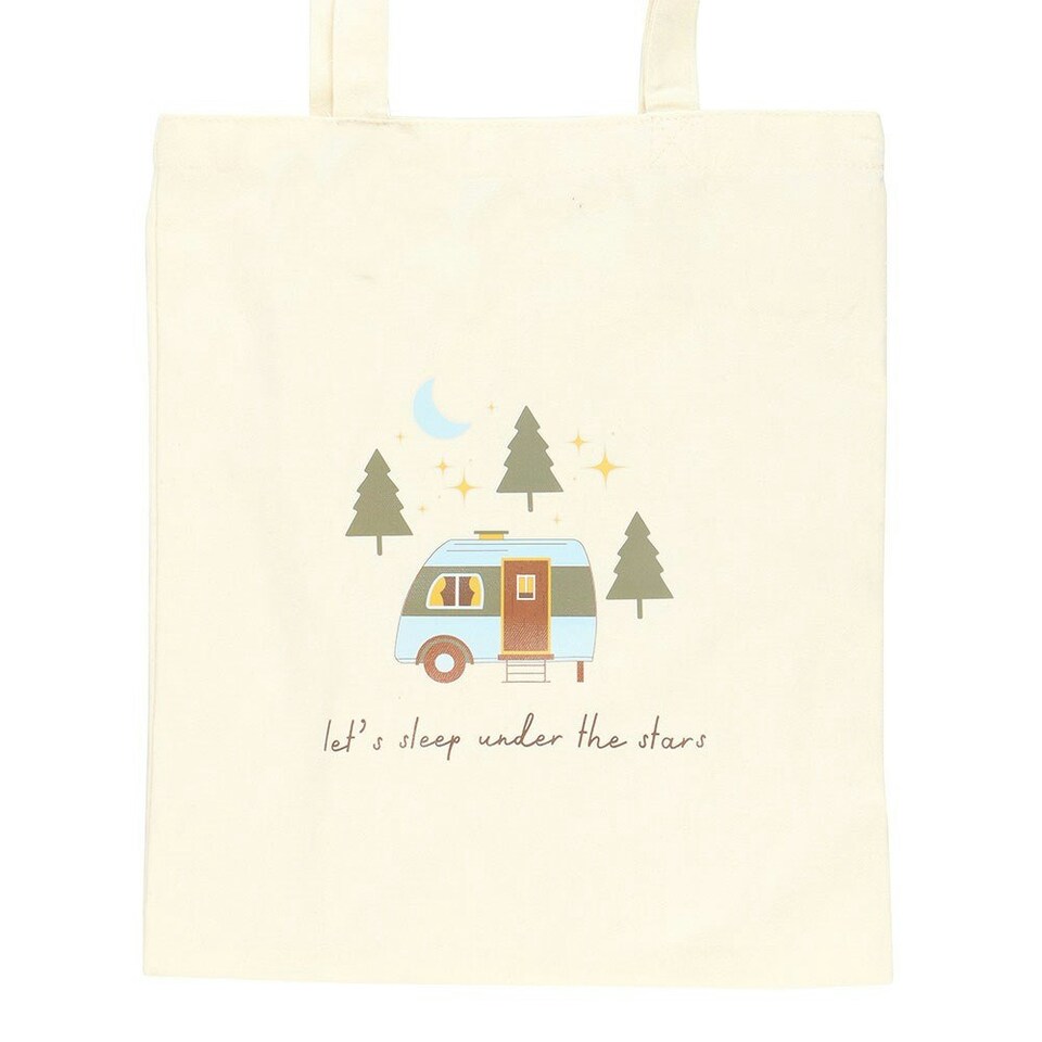 image 1 of Something Different Let´s Sleep Under the Stars Tote Bag - Natural - One Size