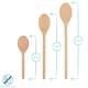 image 3 of Argon Tableware 3pc Wooden Cooking Spoon Set