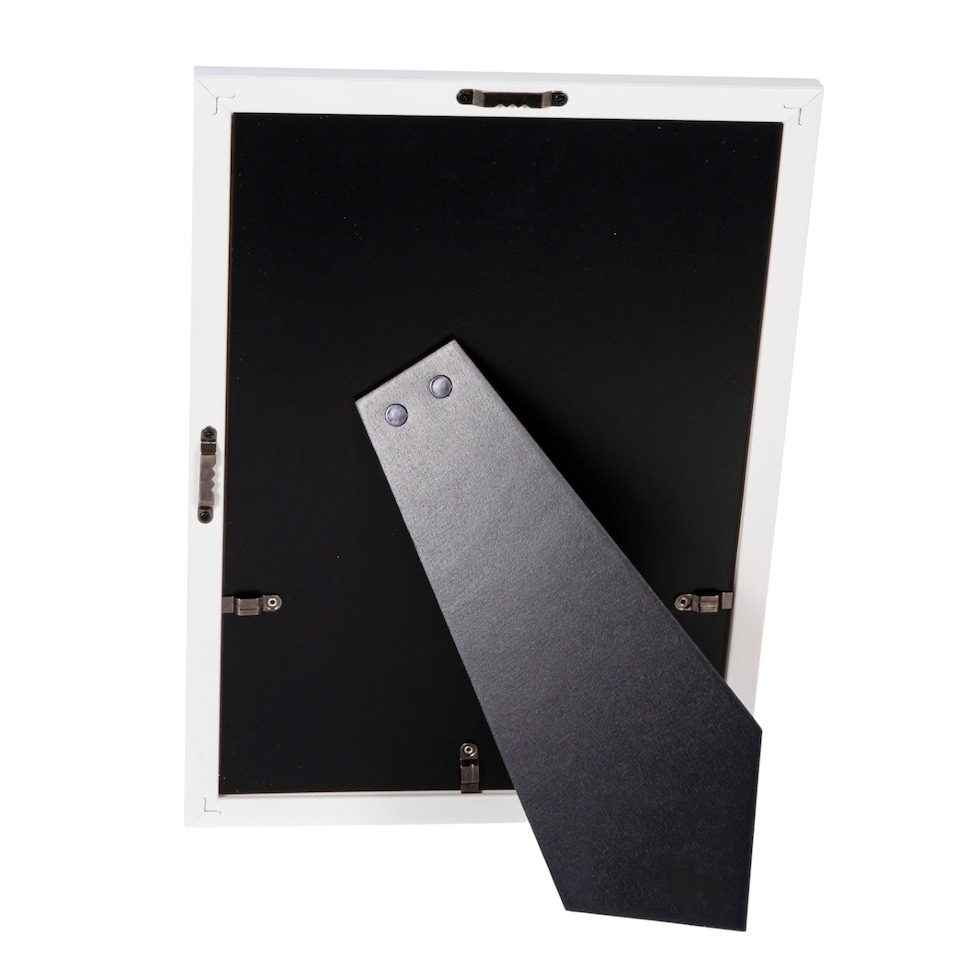 image 1 of Modern and Chic Mat White Wood Effect A4 Certificate Frame for Wall or Table | White | M