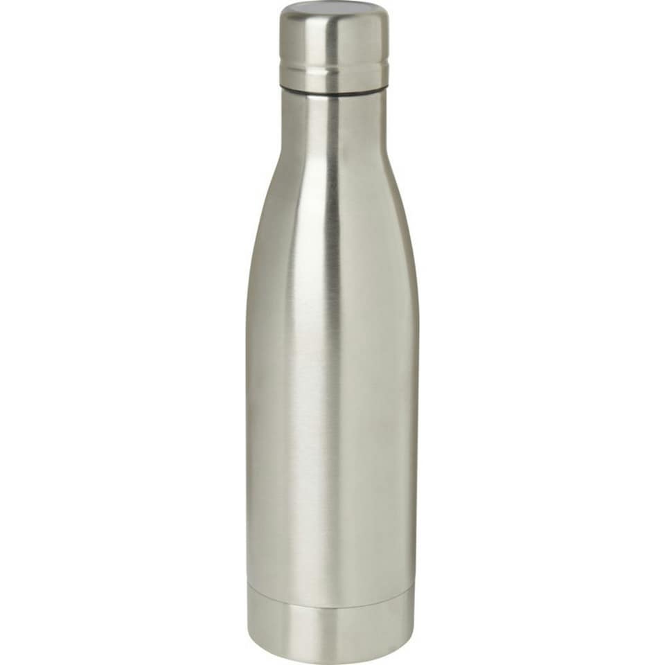 Vasa Plain Stainless Steel 500ml Water Bottle - Silver - One Size
