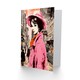 image 2 of Retro Aesthetic Vintage Fashion Woman Downtown Skyline Greeting Card