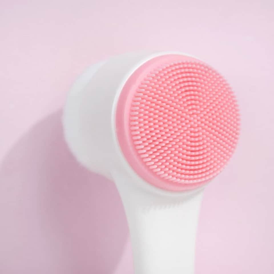 image 1 of Brushworks Facial Cleansing Brush | White