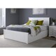 image 1 of Painted Wood King Size Ottoman Bed  in White